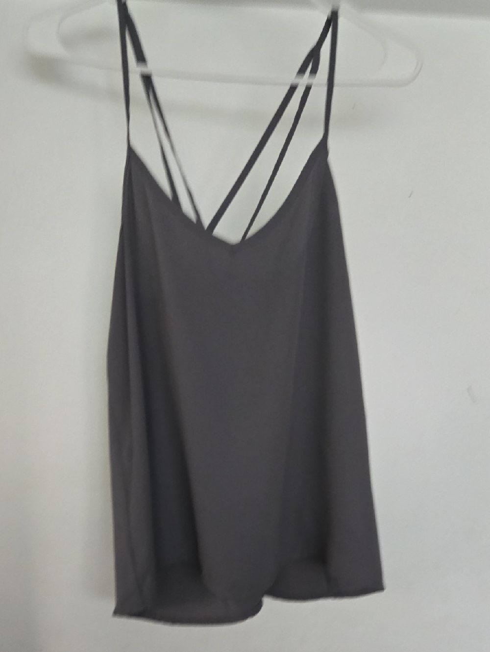 Women’s Charcoal Gray Strappy V-Neck Cami